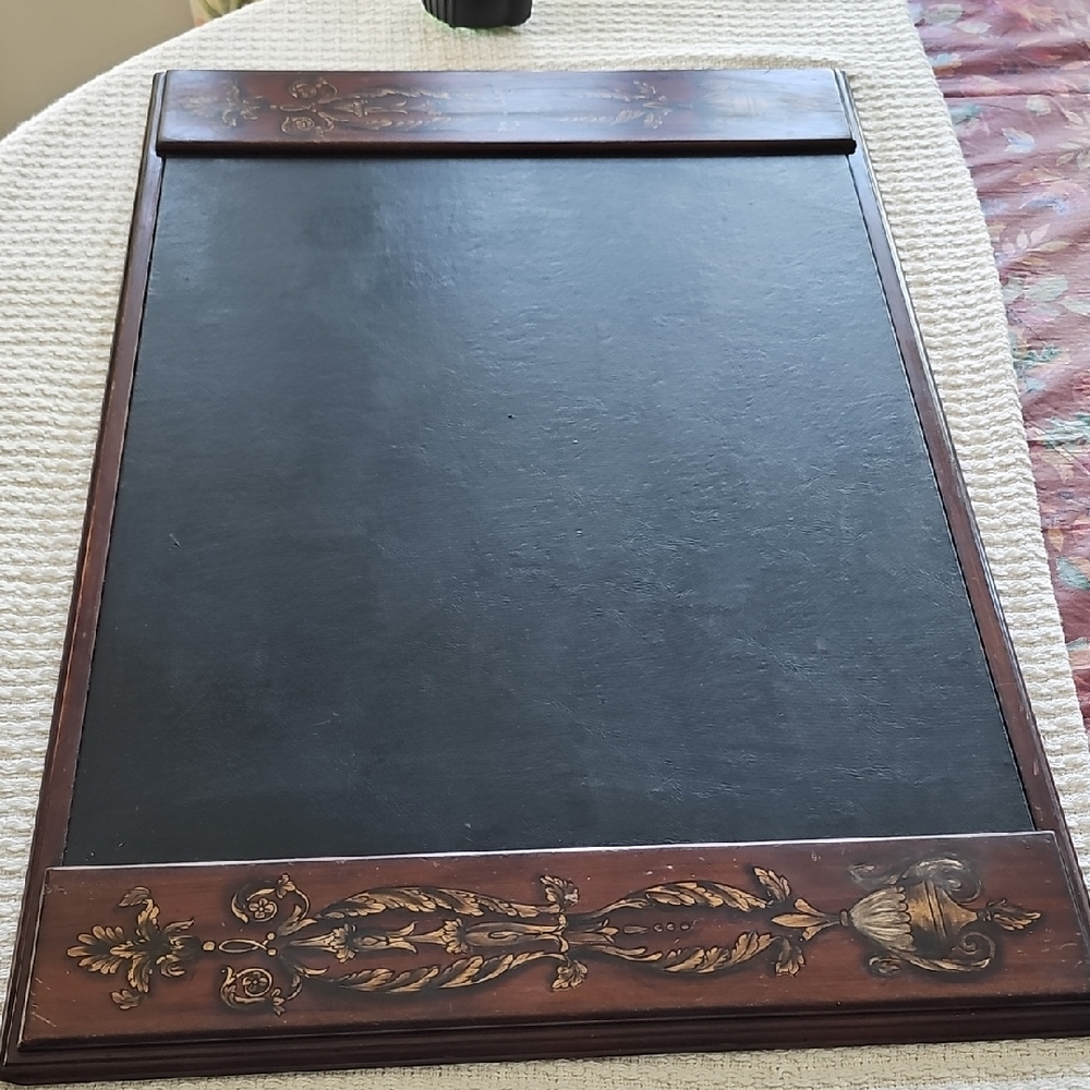 Bombay Brown Decorative Backing with Gold Logo